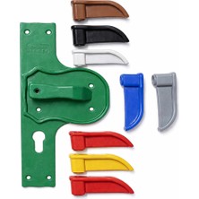 Tuncel Teknik Güvenli Ve Kırılmaz Bariyerli Kapı Kolu Turkuaz Ayna Turkuaz Kol