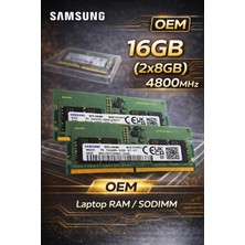 Samsung Ddr5 4800MHZ 16GB (2X8GB) Sodımm Laptop Ram Oem