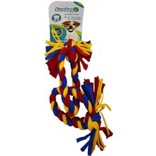 Snmswrld Eurodog Köpek Diş Ipi 2 Halka 35CM (Sarı-Kır-Mavi)