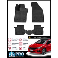 Rich Oto Paspas Fiat Egea Hatchback Hb 3D Havuzlu Paspas 2015 ve Sonrası