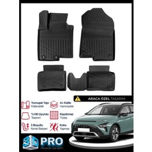 Rich Oto Paspas Hyundai Bayon 3D Havuzlu Paspas 2021 2022 2023 2024 2025 2026 Model Kokusuz