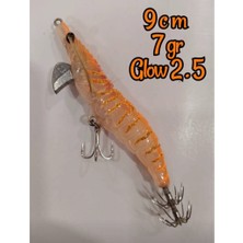 Hobimexpress Kalamar Zokası # 2.5 Efsane Avcı 9 cm 7 gr - Orange Glow