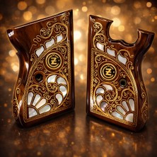 Çek Vizör Cz 70 Telkari Sedef Kakma  Ahşap Kabze