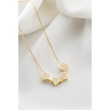 Two Arts Kadın 925 Ayar Gümüş Mıknatıslı Dört Yapraklı Yonca Kolye | Hediye Kutusunda