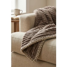 Daisy Çift Kişilik Soft Peluş Battaniye Yatak Örtüsü Sıcak Tutan Yumuşak 200X220