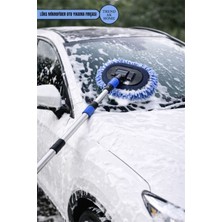 Trend Ak Home Oto Yıkama Fırçası Premium Mikrofiber Teleskopik Saplı – Çizmez, Lüks Üst Segment