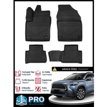 Rich Oto Paspas Toyota Corolla Cross 3D Havuzlu Paspas 2022 2023 2024 2025 2026 Model Kokusuz
