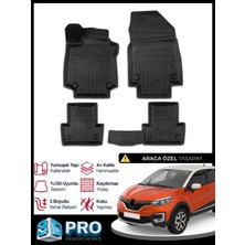 Rich Oto Paspas Renault Captur 3D Havuzlu Paspas 2013 2014 2015 2016 2017 2018 Model Kokusuz