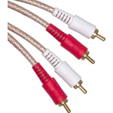 Tunex Luxury,2 Rca Erkek-2 Rca Erkek 2 mt Tetiklemeli Kablo