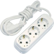 İNWATT 3'lü 5 Metrelik Topraklı Kablolu Uzatmalı Seyyar 3lü Grup Priz
