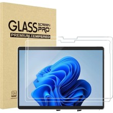 Ex Microsoft Surface Pro X/8/9 Procase 2 Paket Pro 9 2022 Pro 8 2021 13'' 9h Ultra Ince Temperli Cam Ekran Koruyucu