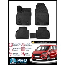 Rich Oto Paspas Tourneo Courier 3D Havuzlu Paspas 2014 2015 2016 2017 2018 2019 2020 2021 2022 Model Kokusuz