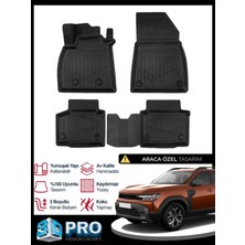 Rich Oto Paspas Renault Duster 4x4 Mhev Mıld Hybrit 3D Havuzlu Paspas 2024 2025 2026 Model Kokusuz