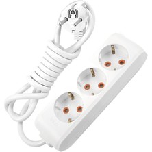 Viko Multi-Let 3 Lü 3*1,5 mm Ttr 10 Metre Uzatma Kablosu Seyyar Uzatma Kablosu