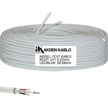 İNWATT 50 Metre 2+1 0.22MM Cctv Kamera Kablosu
