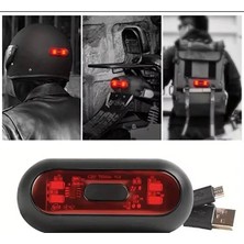 Oto Mutluluk Kask Arkası Uyarı LED Işığı - Kask Ledi - Gece Kask Ledi