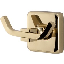 Dizaynaks Bornoz Askılığı Ikili Altın Sarı