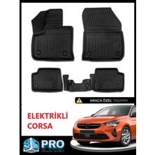 Rich Oto Paspas Opel Corsa Elektrikli 3D Havuzlu Paspas 2022 2023 2024 2025 2026 Model Kokusz
