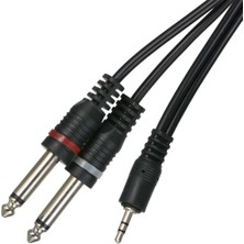 Tunex Luxury, 3,5 mm Stero Erkek 2x6,3 mm Mono Erkek 10 Metre