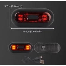 Oto Mutluluk Kask Arkası Uyarı LED Işığı - Kask Ledi - Gece Kask Ledi