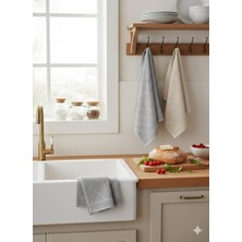 A.Z.H. 4lü Set  Ihraç Fazlası Spor Desenli Çeyizlik 30X50 Cm Mutfak Havlu Seti Yeni Trend