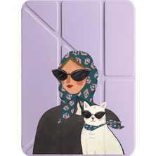 Adasena Huawei Matepad 12X Kılıf Uyku Modlu Kalem Bölmeli Fonksiyonel Desenli Becool