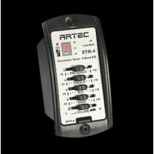 Artec Etn4 4 Bantlı Akustik Gitar Preamp ve Equalizer Sistemi (Aksesuar) | Dahili LCD Ekranlı Akort Cihazı (Tuner), Piezo Manyetik ve Net Ses Aktarımı