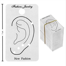 Zero Land Snmswrld Kıkırdak Küpe Kartı-Beyaz