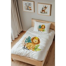 Lilabio Isme Özel Tek Kişilik %100 Pamuk Nevresim Takımı (160X220 Cm) Little King