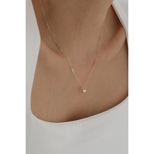 Yavuz Kuyumculuk 14 Ayar Altın Sevgi Bağı Kalp Kolye