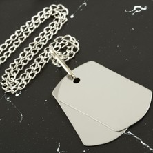 Zero Land Snmswrld Asker Künyesi-Gümüş Rengi