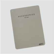 Zero Land Snmswrld Zara Küpe Kartı-Gri