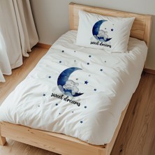 Lilabio Tek Kişilik %100 Pamuk Nevresim Takımı (160X220 Cm) Sweet Dreams Baby Elephant