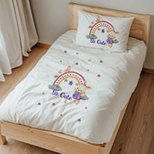 Lilabio Tek Kişilik %100 Pamuk Nevresim Takımı (160X220 Cm) So Cute Tavşan
