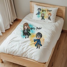 Lilabio Tek Kişilik %100 Pamuk Nevresim Takımı (160X220 Cm) Harry Potter