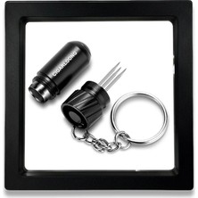 Cigarloong Metal 2in1 Delici ve Puro Tutucu Iğne Anahtarlık Siyah
