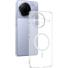 Vendas Xiaomi Poco F7 Pro Kamera Korumalı M-Safe Şarj Özellikli Şeffaf Zore London Sert Pc Kapak