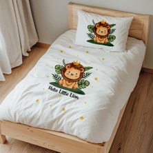 Lilabio Tek Kişilik %100 Pamuk Nevresim Takımı (160X220 Cm) Hello Little Lion