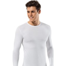 Erdem Erkek Pamuklu O Yaka Uzun Kollu 6'lı Paket Slim Fit Tişört Atlet 1123