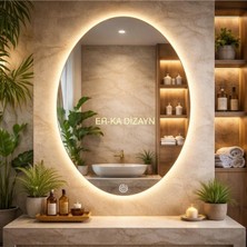 Elips Dokunmatik Ayna Led'li Lavabo & Banyo Aynası *dokunmatik Dimmer Özellikli*