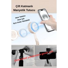 Wearfit Pro Wearfitpro Otomatik Açılır Manyetik Telefon Tripodu Uzaktan Kumandalı Selfie Çubuğu Cep Telefonu Tutucu Standı