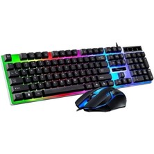 Somic LED Işıklı Kablolu Gaming Klavye, Türkçe Q Oyuncu Klavyesi, Klavye Mouse Set