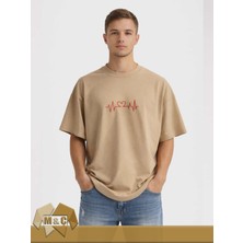 M.Ç Family Store Unisex Oversize Tişört  Özel Tasarım Street Style Trendy Unisex Oversized T-Shirt Unique Design