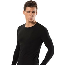 Erdem Erkek Pamuklu O Yaka Uzun Kollu 6'lı Paket Slim Fit Tişört Atlet 1123