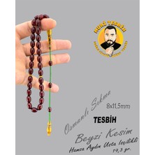 Muri Tesbih 19,3 gr Hamza Aydın Osmanlı Sıkma Kolye Obje Beyzi Kesim 8X11,5MM