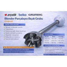 ÖZ BEYAZ EŞYA Grundig RHB-405 Blender Parçalayıcı Bıçak Grubu (Beyaz Orjinal Y.parça)
