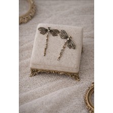 Mirada Jewelry Vintage Incili Büyük Yusufçuk Kadın Küpe