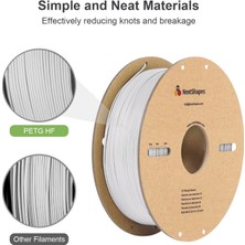 NextShapes 1.75MM – 1kg – Beyaz - 3D Yazıcı Filamenti - PETG