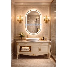 Double Kumlamalı Dokunmatik Lavabo & Banyo Aynası (Dokunmatik Sensörlü Dimmer Özellik)