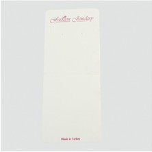 Zero Land Snmswrld Küpe Kolye Set Kartı-Beyaz